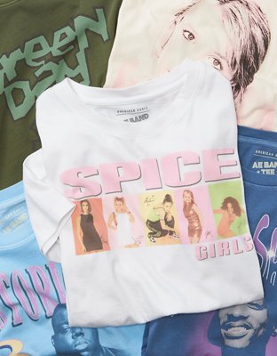 Женские футболки American Eagle AE Oversized Spice Girls Graphic Tee — фото 6