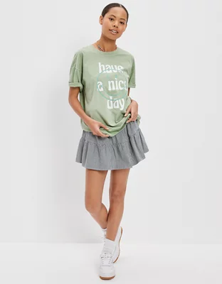 AE Oversized Smiley Graphic Tee