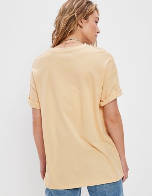 Женские футболки American Eagle AE Oversized Smiley® Graphic Tee — фото 3