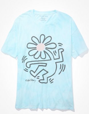 Женские футболки American Eagle AE Oversized Keith Haring Graphic Tee — фото 3
