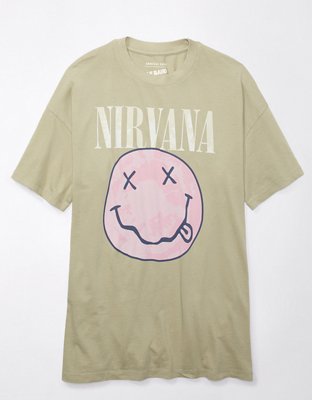 Женские футболки American Eagle AE Oversized Nirvana Graphic Tee — фото 2