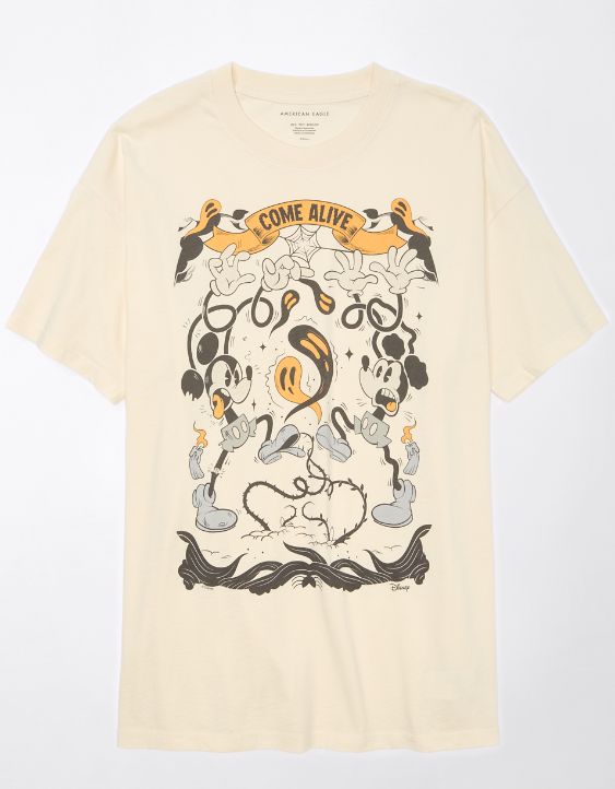 AE T-shirt Extragrande con Gráfico de Mickey en Halloween