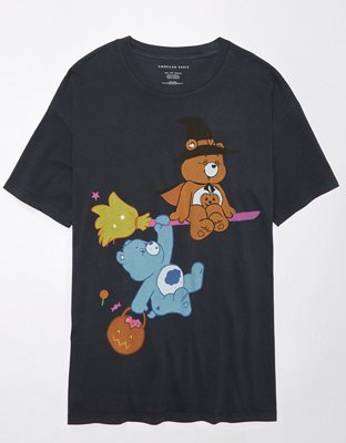 AE Oversized Halloween Care Bears Graphic Tee