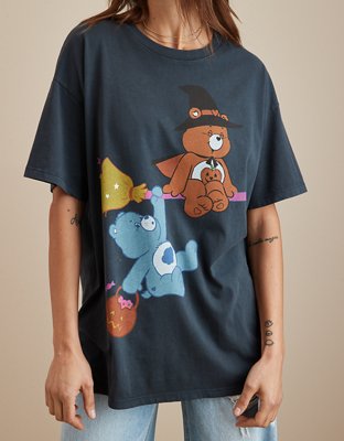 AE Oversized Halloween Care Bears Graphic Tee