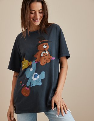 AE Oversized Halloween Care Bears Graphic Tee