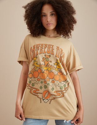 Tailgate Ae Oversized Grateful Dead Graphic Tee Women's Brown X-Small/Small