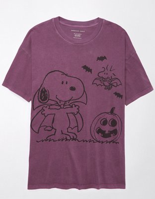 Женские футболки American Eagle AE Oversized Halloween Snoopy Graphic Tee — фото 3