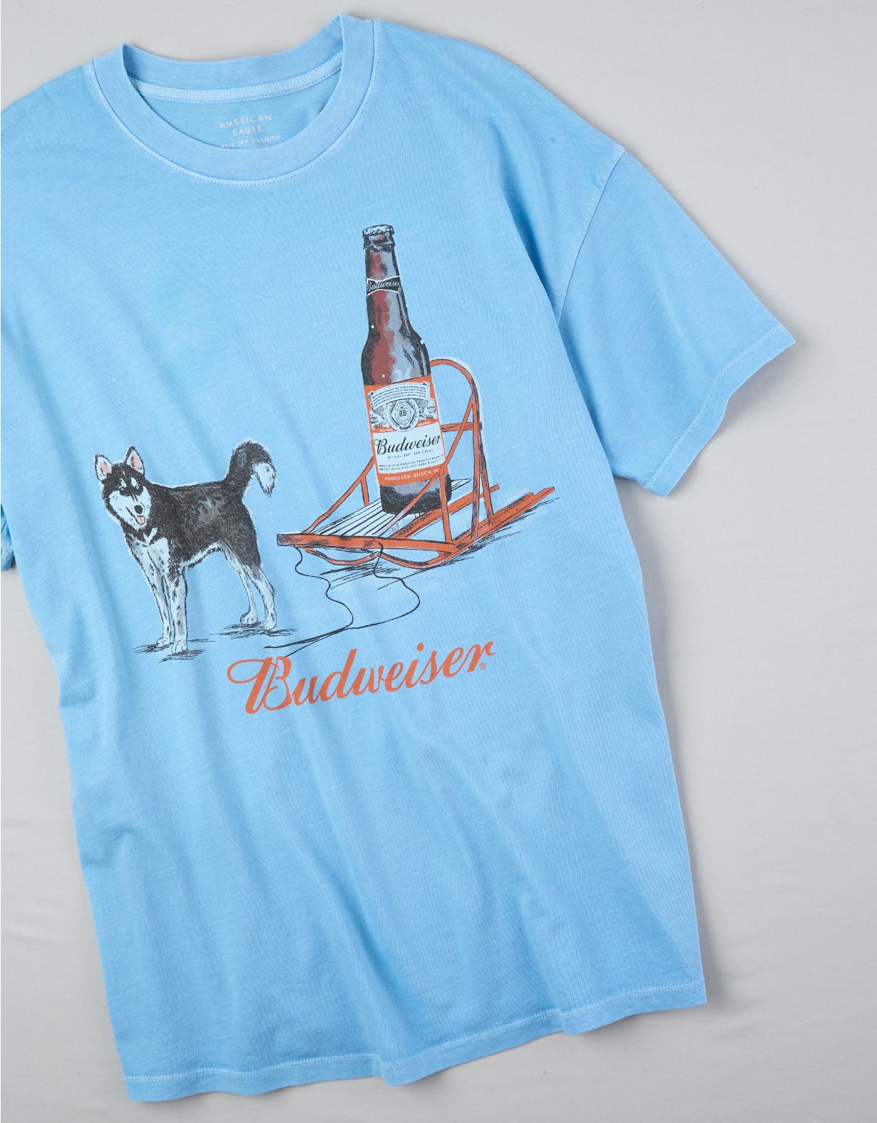 AE Oversized Holiday Budweiser Graphic Tee