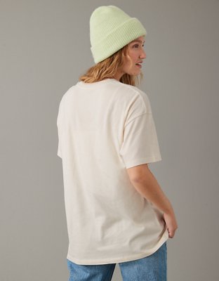 Женские футболки American Eagle AE Oversized Holiday Peanuts Graphic T-Shirt — фото 2