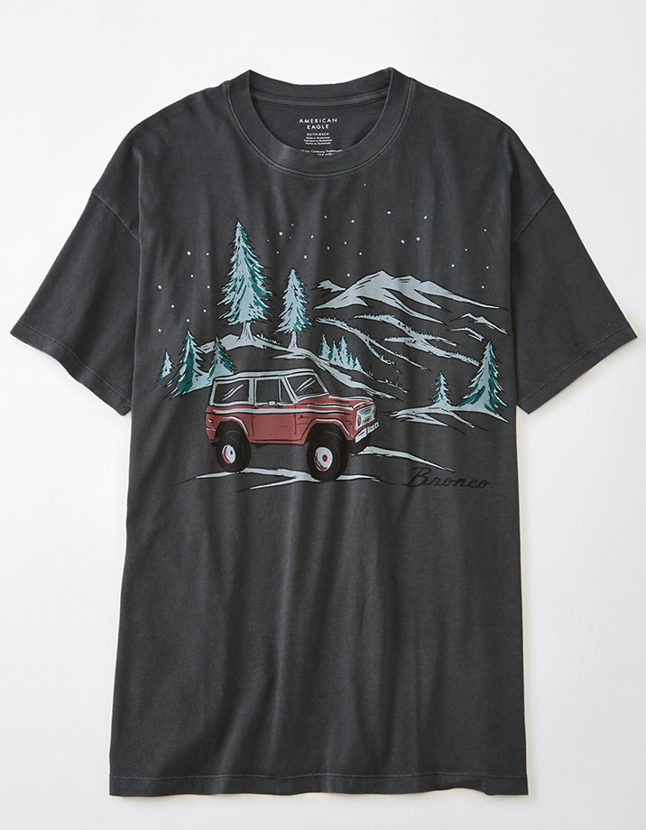 AE Oversized Holiday Ford Graphic T-Shirt