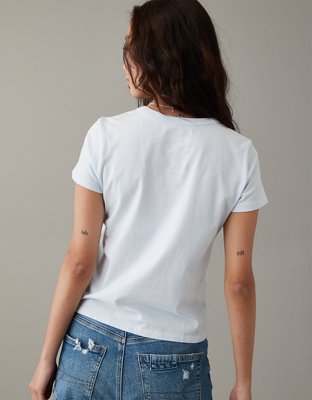 Женские футболки American Eagle AE The Doors Graphic Tee — фото 4
