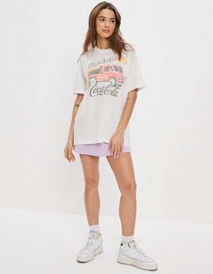 Женские футболки American Eagle AE Oversized Coca Cola Graphic Tee — фото 5