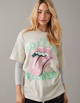 Bowie Stone Oversized Cropped Graphic Tee
