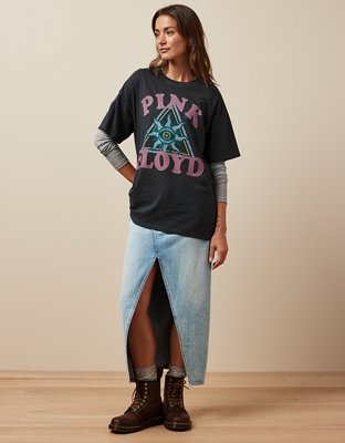 Женские футболки American Eagle AE Oversized Pink Floyd Graphic Tee — фото 4