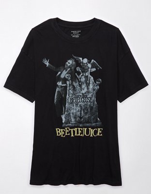 Женские футболки American Eagle AE Oversized Beetlejuice Graphic Tee — фото 3
