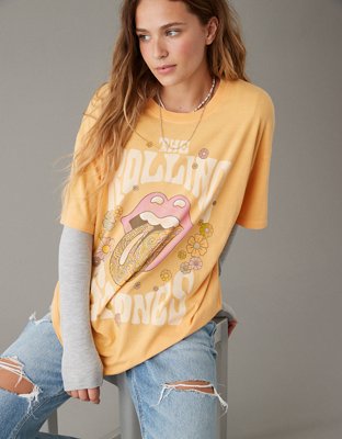 AE Oversized Rolling Stones Hackney Diamonds Graphic Sweatshirt