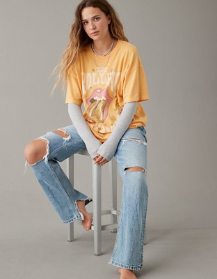 AE Oversized Rolling Stones Graphic Tee
