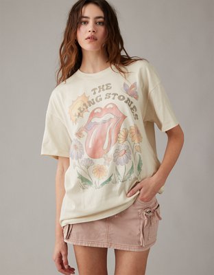 Women's Oversized Silver Pine Cottage Graphic Tee, Women's Clearance