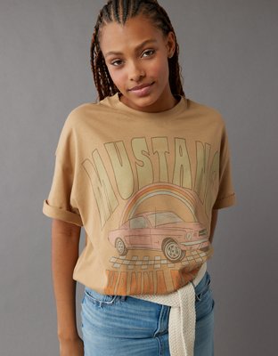 Brown plain women's t shirt, Plain t shirts online