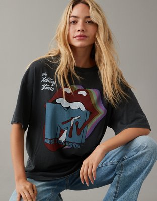 AE Oversized Rolling Stones Graphic Tee