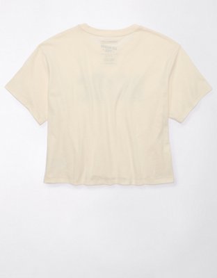 Женские футболки American Eagle AE Cropped ACDC Graphic T-Shirt — фото 5
