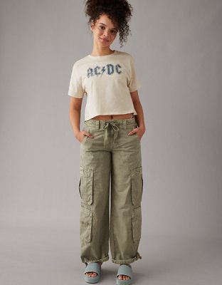 Женские футболки American Eagle AE Cropped ACDC Graphic T-Shirt — фото 3