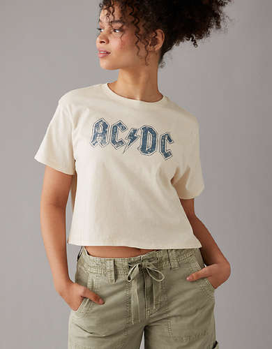AE Cropped ACDC Graphic T-Shirt