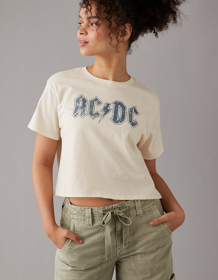 AE Cropped ACDC Graphic Tee
