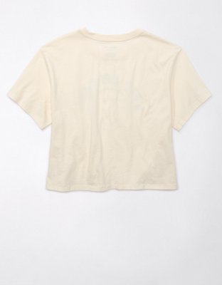 Женские футболки American Eagle AE Cropped Smiley Graphic T-Shirt — фото 5