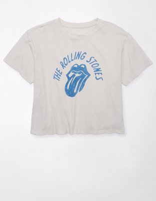 Женские футболки American Eagle AE Cropped Rolling Stones Graphic T-Shirt — фото 3