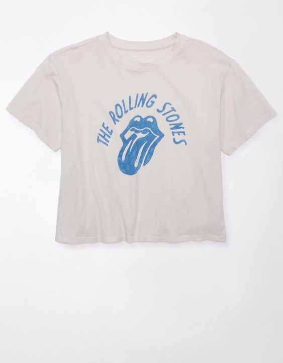 AE Cropped Rolling Stones Graphic T-Shirt