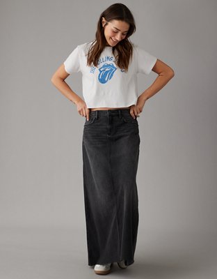 Женские футболки American Eagle AE Cropped Rolling Stones Graphic T-Shirt — фото 5