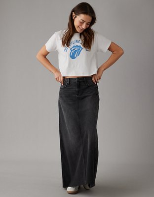 AE Cropped Rolling Stones Graphic T-Shirt