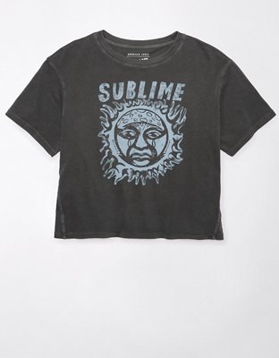 Женские футболки American Eagle AE Cropped Sublime Graphic T-Shirt — фото 3