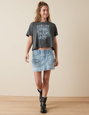 Женские футболки American Eagle AE Cropped Sublime Graphic T-Shirt — фото 5