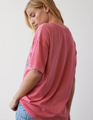 Женские футболки American Eagle AE Oversized Rolling Stones Hackney Diamonds Graphic Tee — фото 2