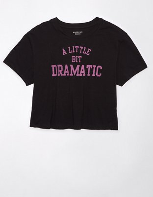 Женские футболки American Eagle AE x Mean Girls A Little Bit Dramatic Cropped T-Shirt — фото 3