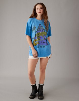 AE Oversized Def Leppard Graphic T-Shirt