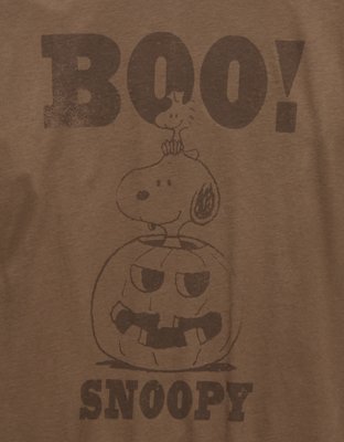 AE Oversized Snoopy Halloween Graphic T-Shirt