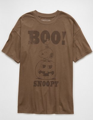 AE Oversized Snoopy Halloween Graphic T-Shirt