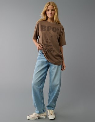 AE T-shirt Extragrande con Gráfico de Snoopy de Halloween