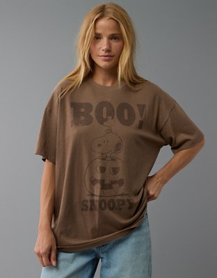 AE Oversized Snoopy Halloween Graphic T-Shirt