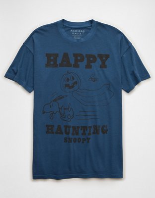 Женские футболки American Eagle AE Oversized Snoopy Halloween Graphic T-Shirt — фото 3