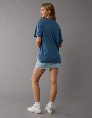 Женские футболки American Eagle AE Oversized Snoopy Halloween Graphic T-Shirt — фото 4