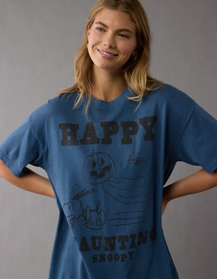 AE Oversized Snoopy Halloween Graphic T-Shirt