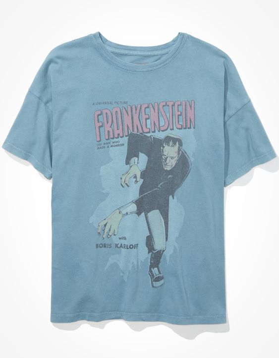 Tailgate Women's Frankenstein Oversized Graphic T-Shirt