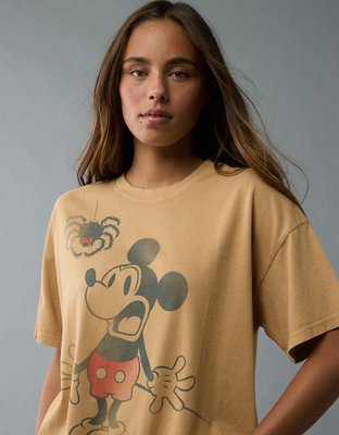 Женские футболки American Eagle AE Oversized Mickey Mouse Halloween Graphic T-Shirt — фото 6