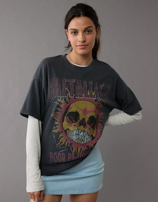 AE Metallica Oversized Graphic T-Shirt