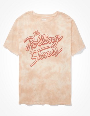 All Saints Tie Dye Logo Tee - Rock Salt/smokey