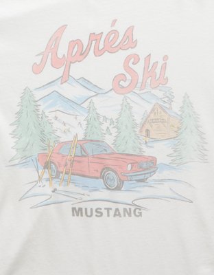 Женские футболки American Eagle AE Mustang Graphic T-Shirt — фото 4